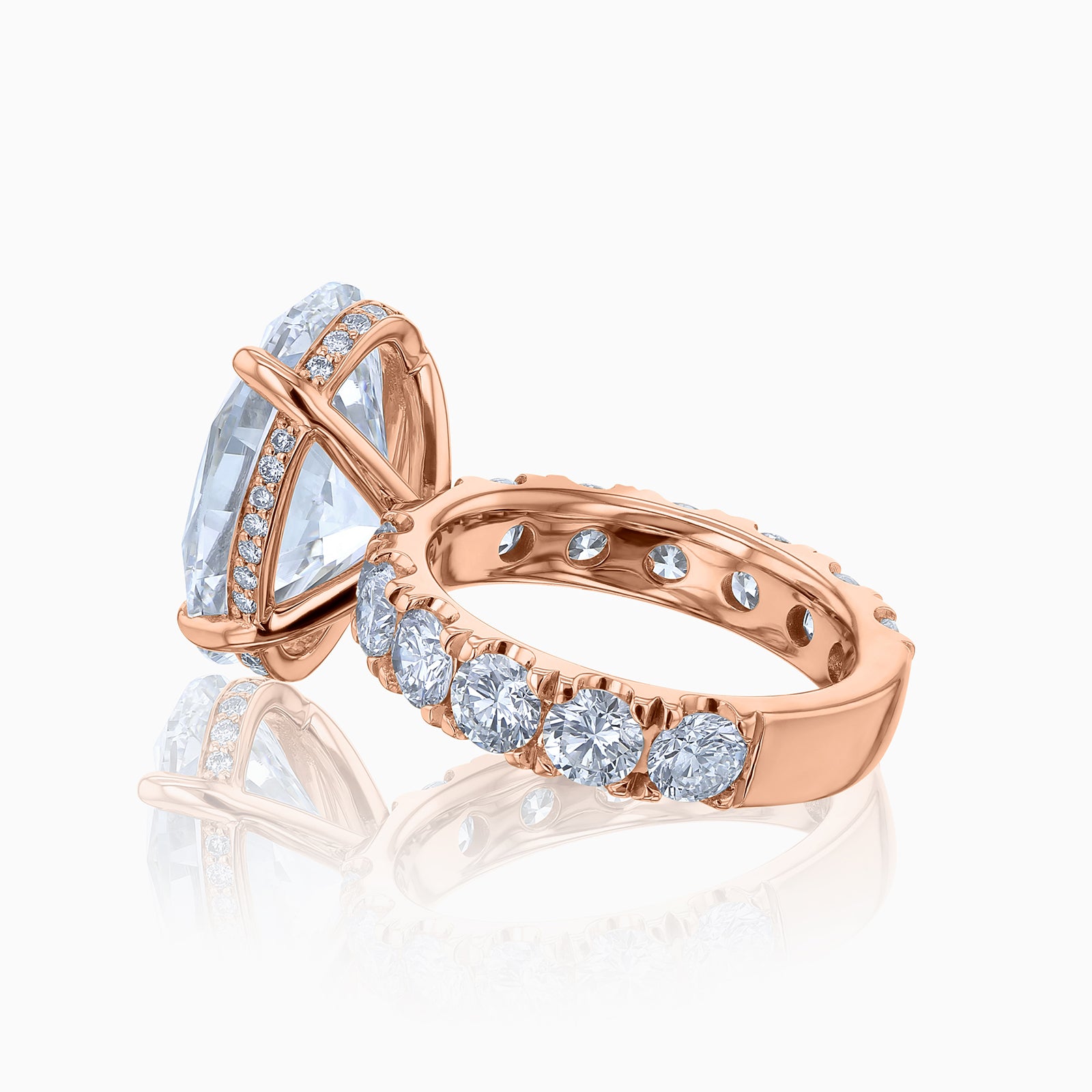 8.5 Carat Lab Grown Diamond Half Eternity Adler Ring