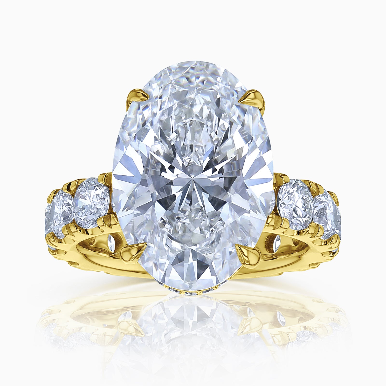 8.5 Carat Lab Grown Diamond Half Eternity Adler Ring