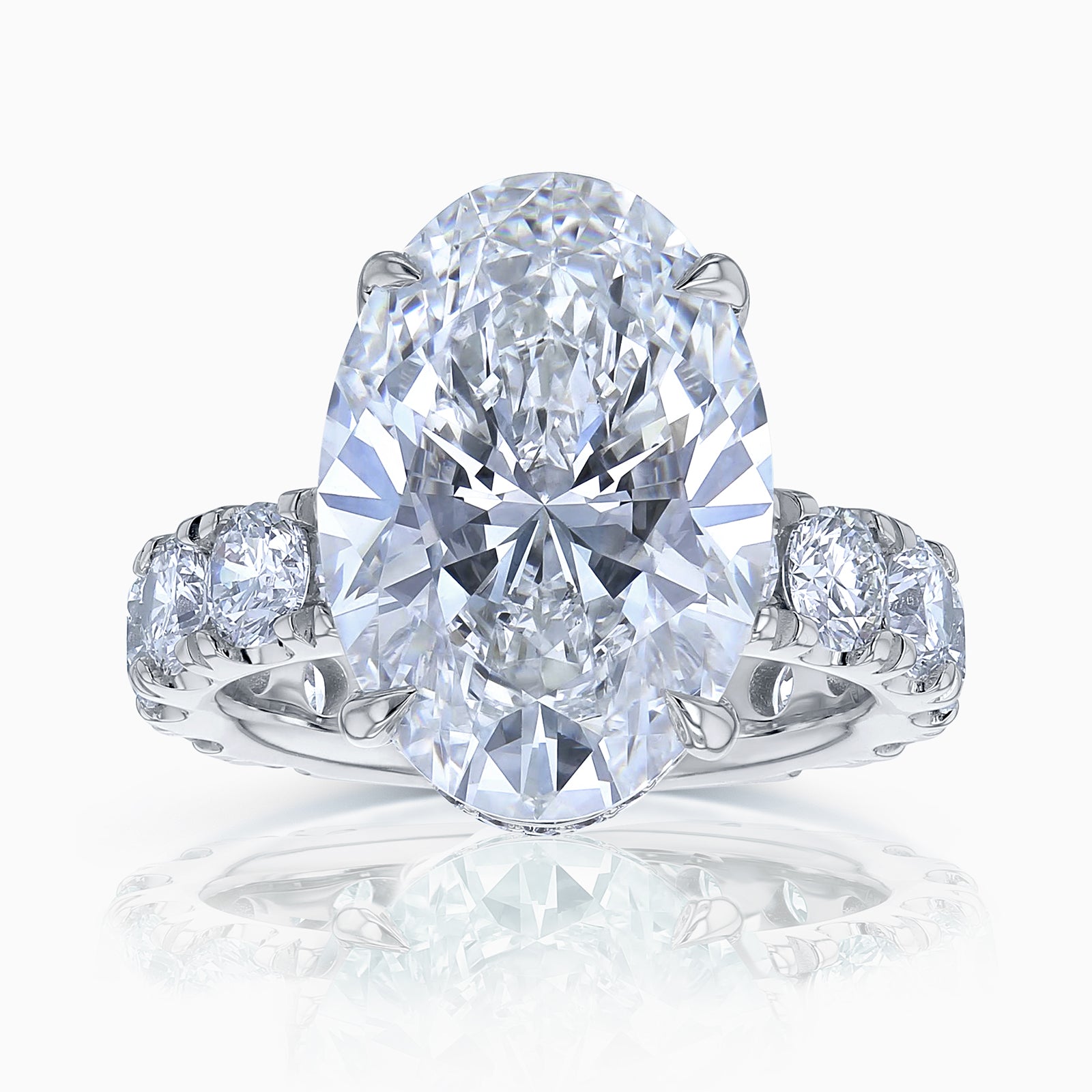 8.5 Carat Lab Grown Diamond Half Eternity Adler Ring