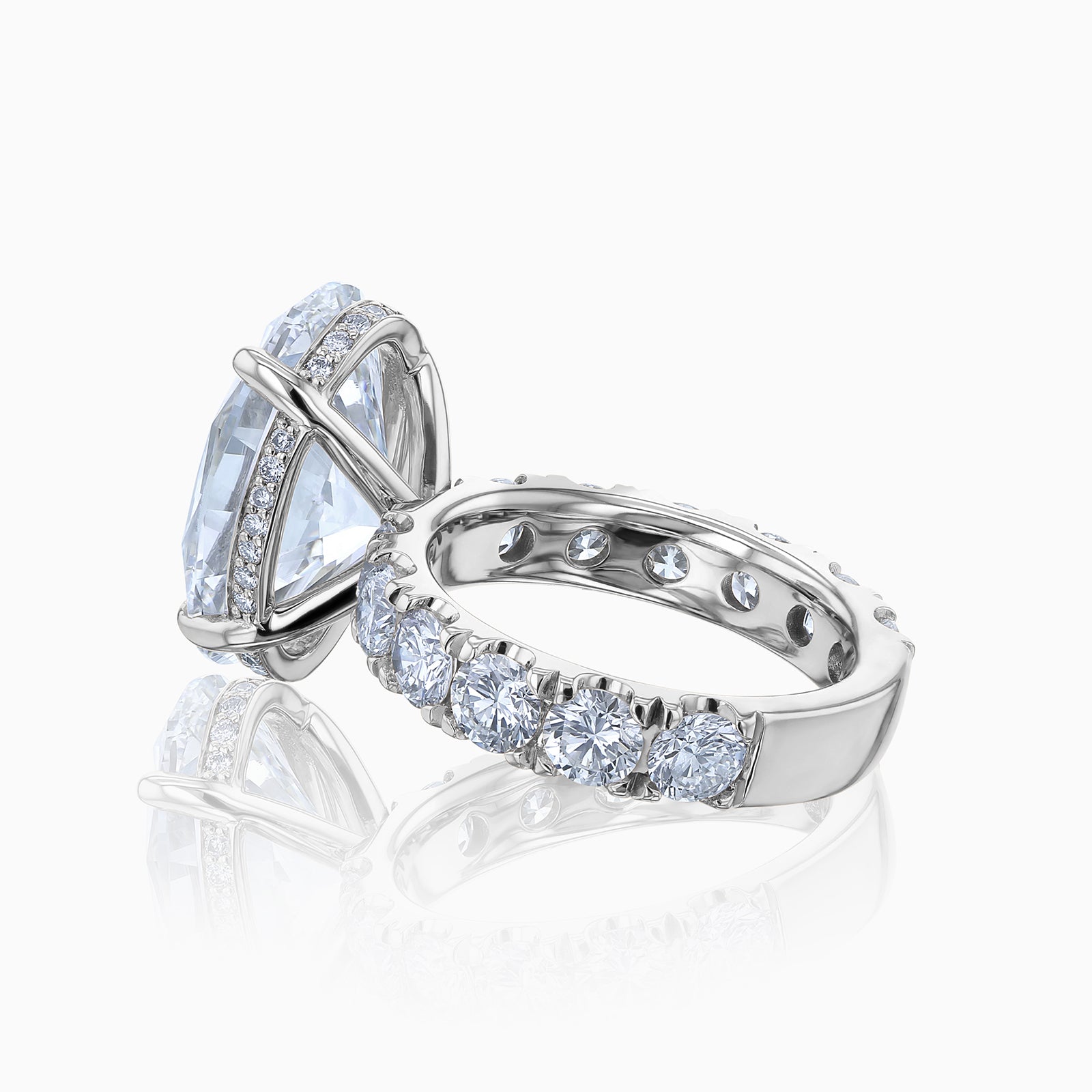 8.5 Carat Lab Grown Diamond Half Eternity Adler Ring