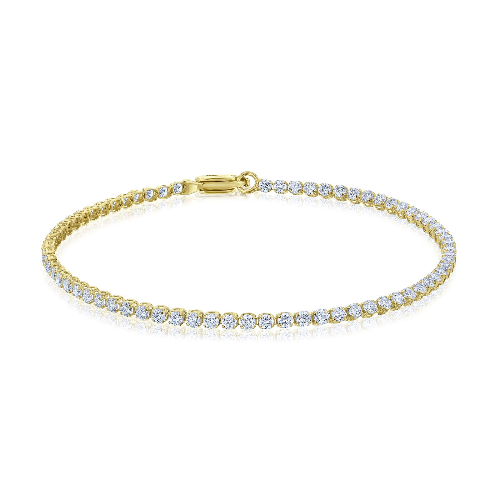 Lab Grown Diamond 2 mm Tennis Bracelet