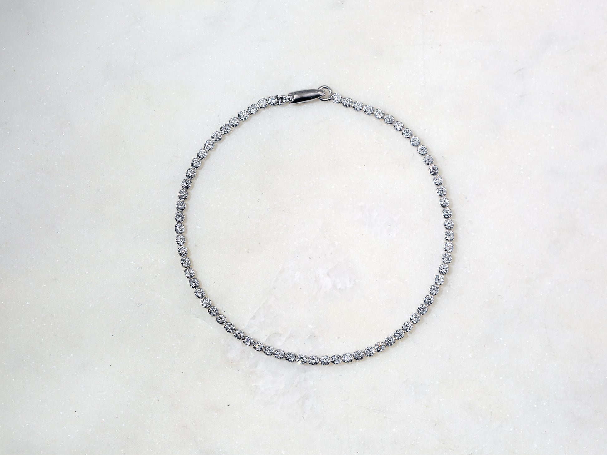 Lab Grown Diamond 2 mm Tennis Bracelet