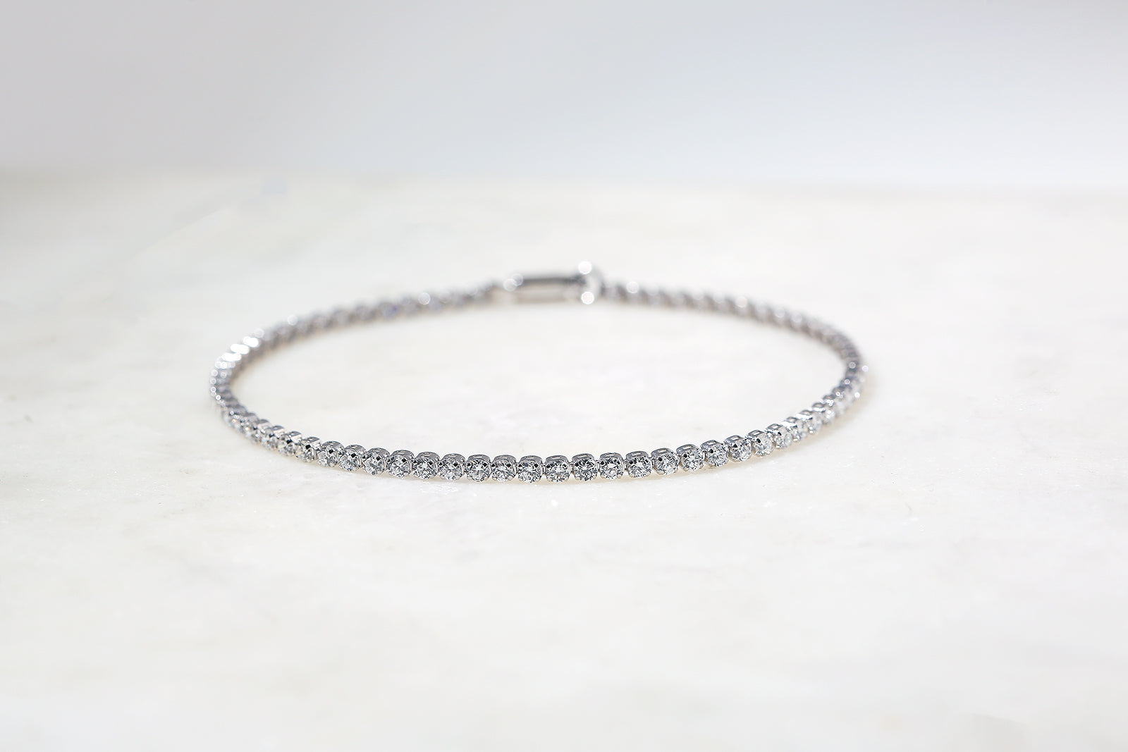 Lab Grown Diamond 2 mm Tennis Bracelet