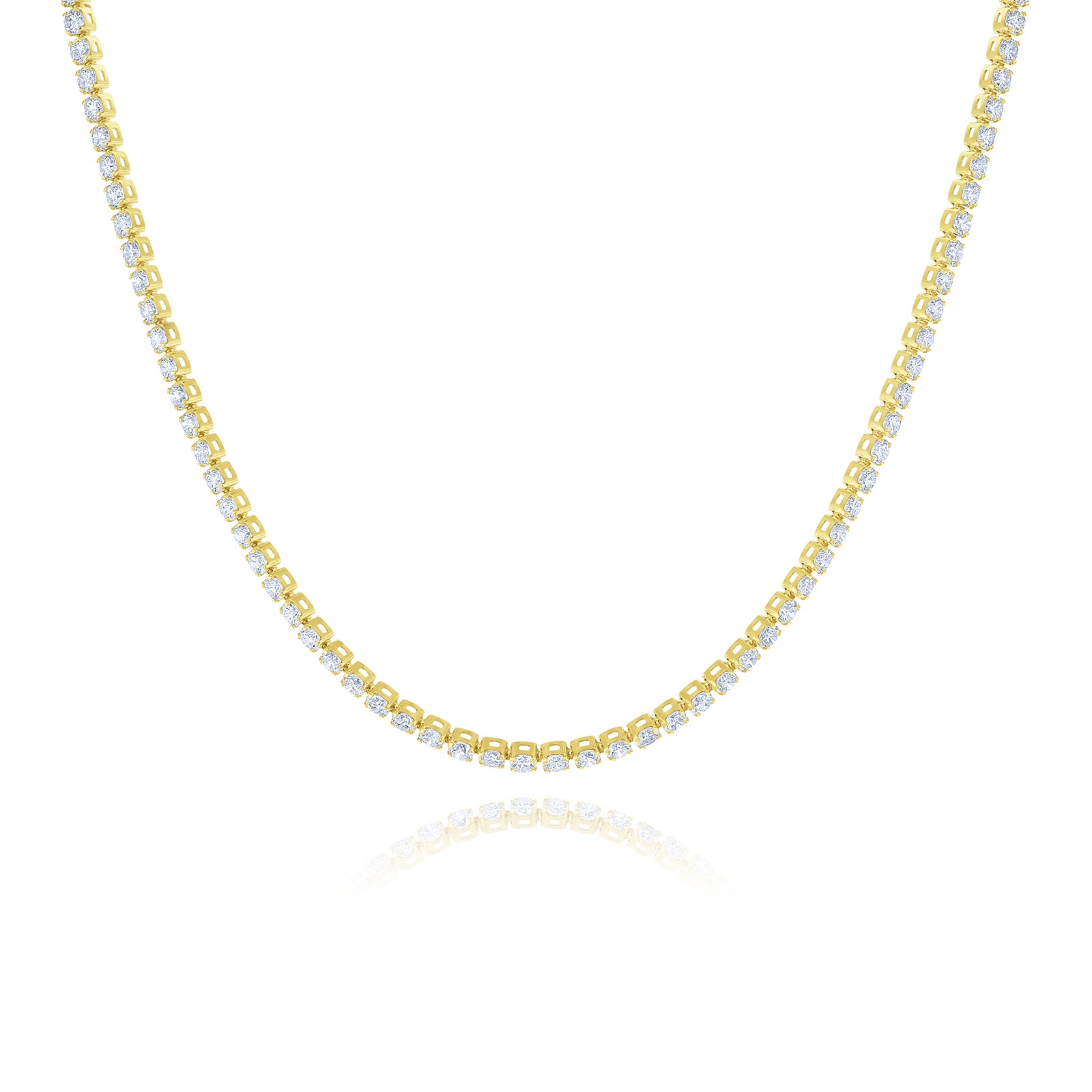 5.75 Carat Lab Grown Diamond 2 mm Tennis Necklace