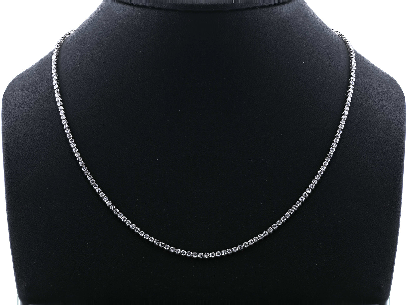 5.75 Carat Lab Grown Diamond 2 mm Tennis Necklace