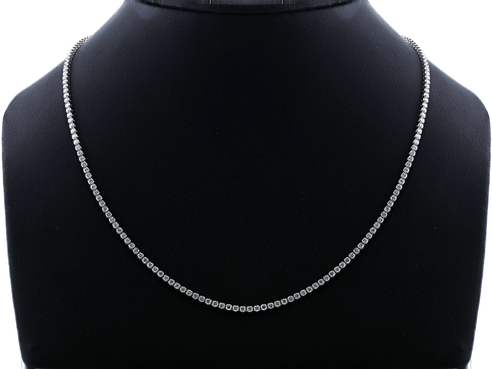 5.75 Carat Lab Grown Diamond 2 mm Tennis Necklace