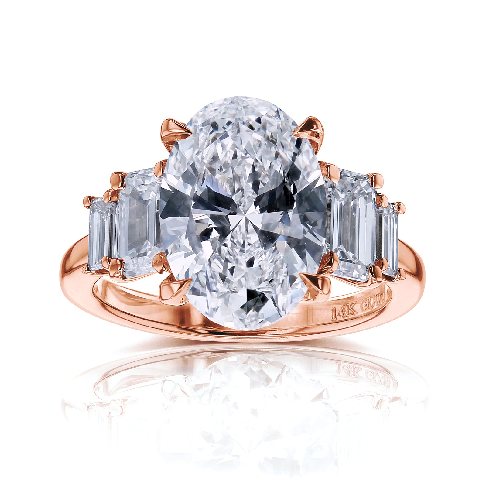5.4 Carat Lab Grown Diamond 5-Stone Heather Ring