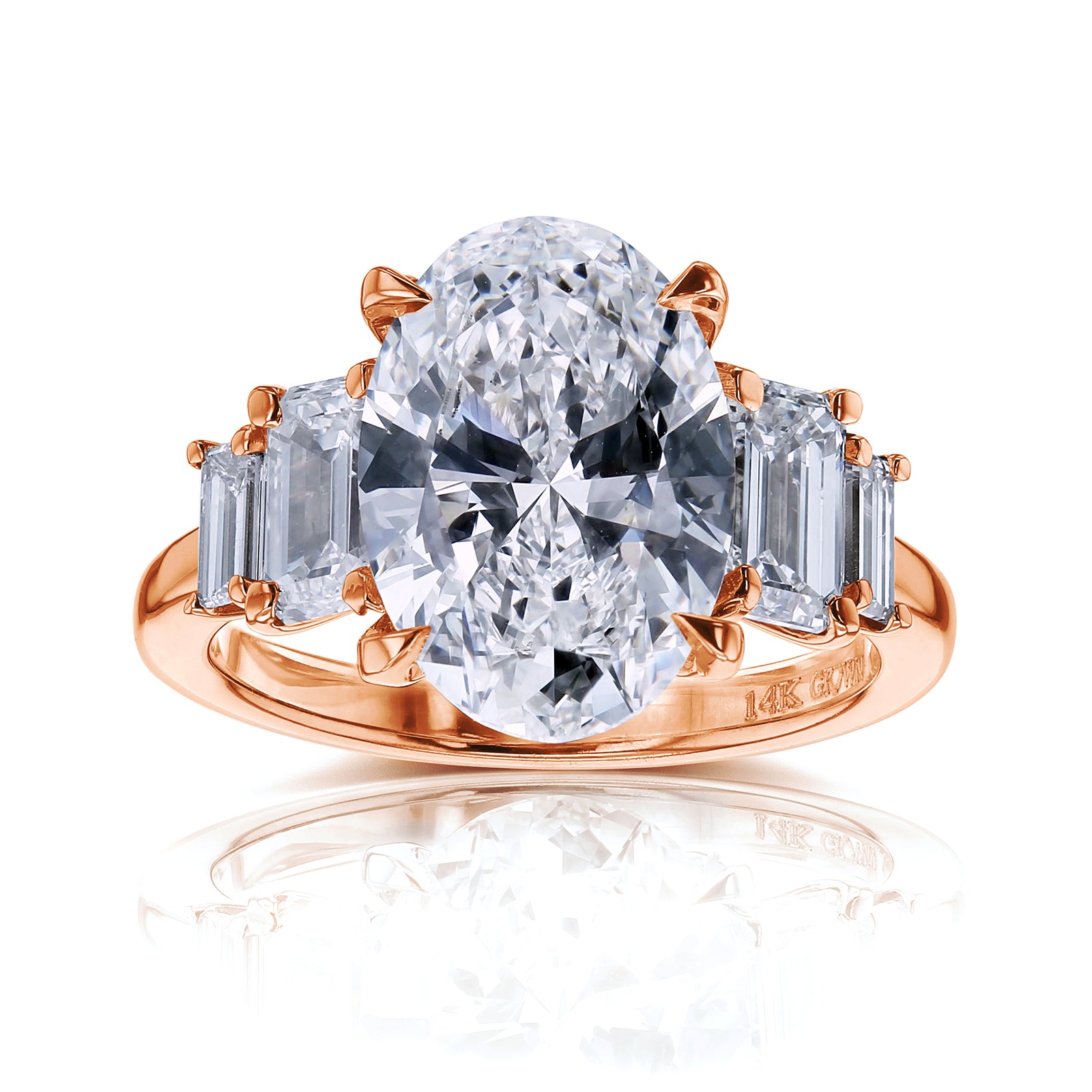 5.4 Carat Lab Grown Diamond 5-Stone Heather Ring