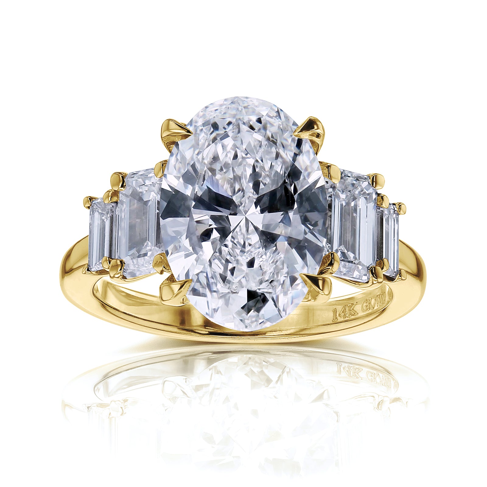5.4 Carat Lab Grown Diamond 5-Stone Heather Ring