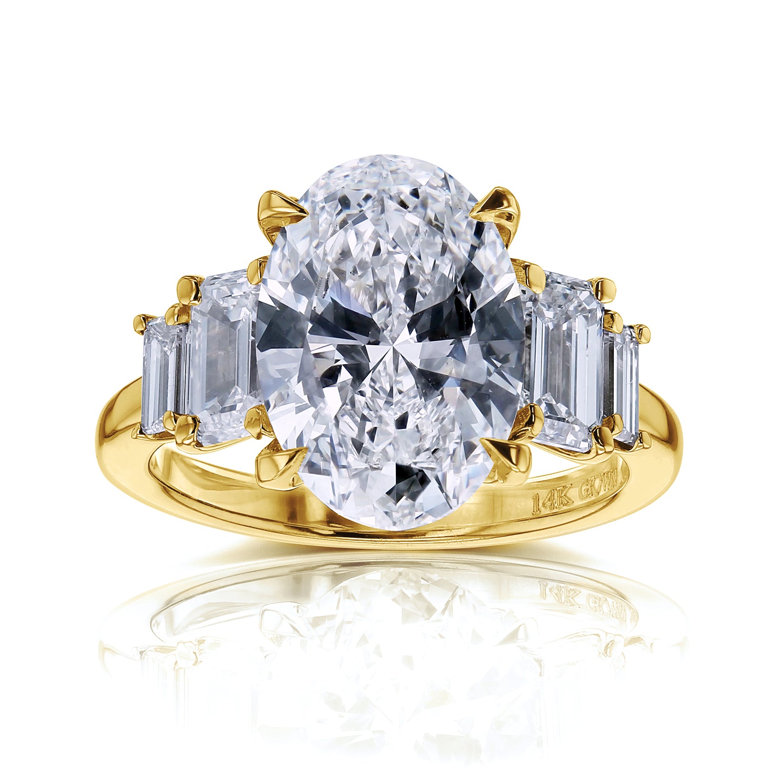 5.4 Carat Lab Grown Diamond 5-Stone Heather Ring