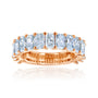 4.5 Carat Lab Grown Diamond Near Eternity Rem Ring - rose gold option
