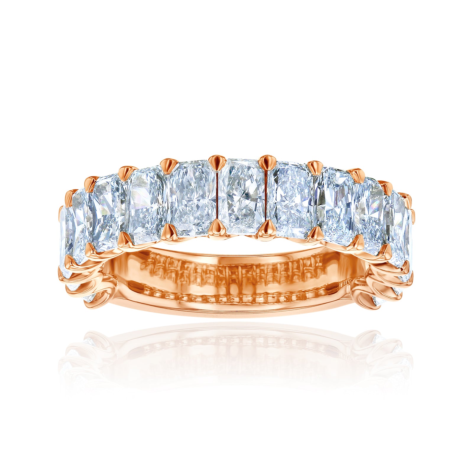 4.5 Carat Lab Grown Diamond Near Eternity Rem Ring - rose gold option