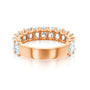 near eternity diamond ring - rose gold option backside angle