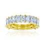 4.5 Carat Lab Grown Diamond Near Eternity Rem Ring - yellow gold option