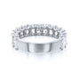 near eternity diamond ring - white gold option backside of ring