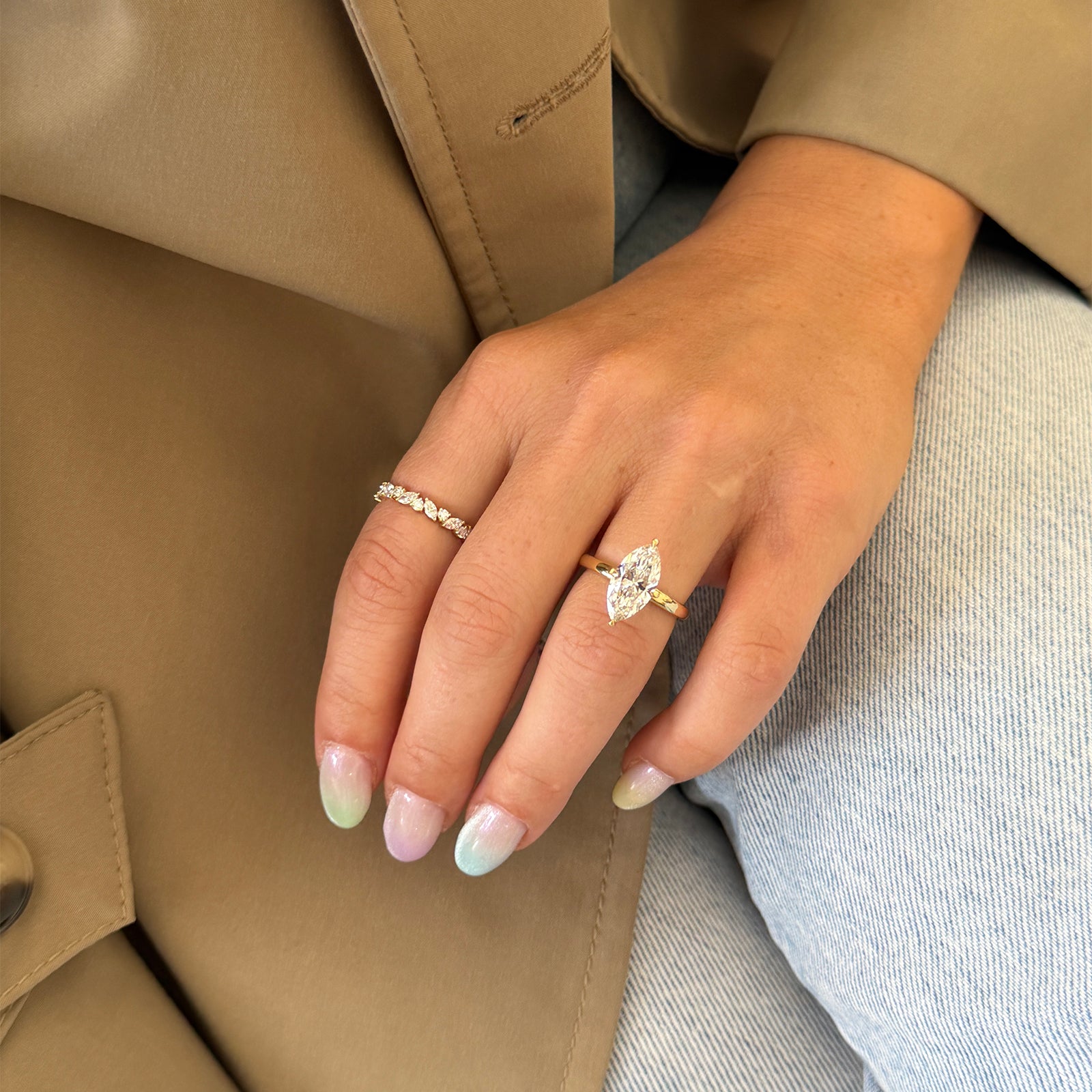 Robin Ring + Quinn Ring as seen on Instagram