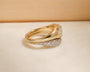 Kobelli Concordia Bridal Set lifestyle image, stacked together, side angle
