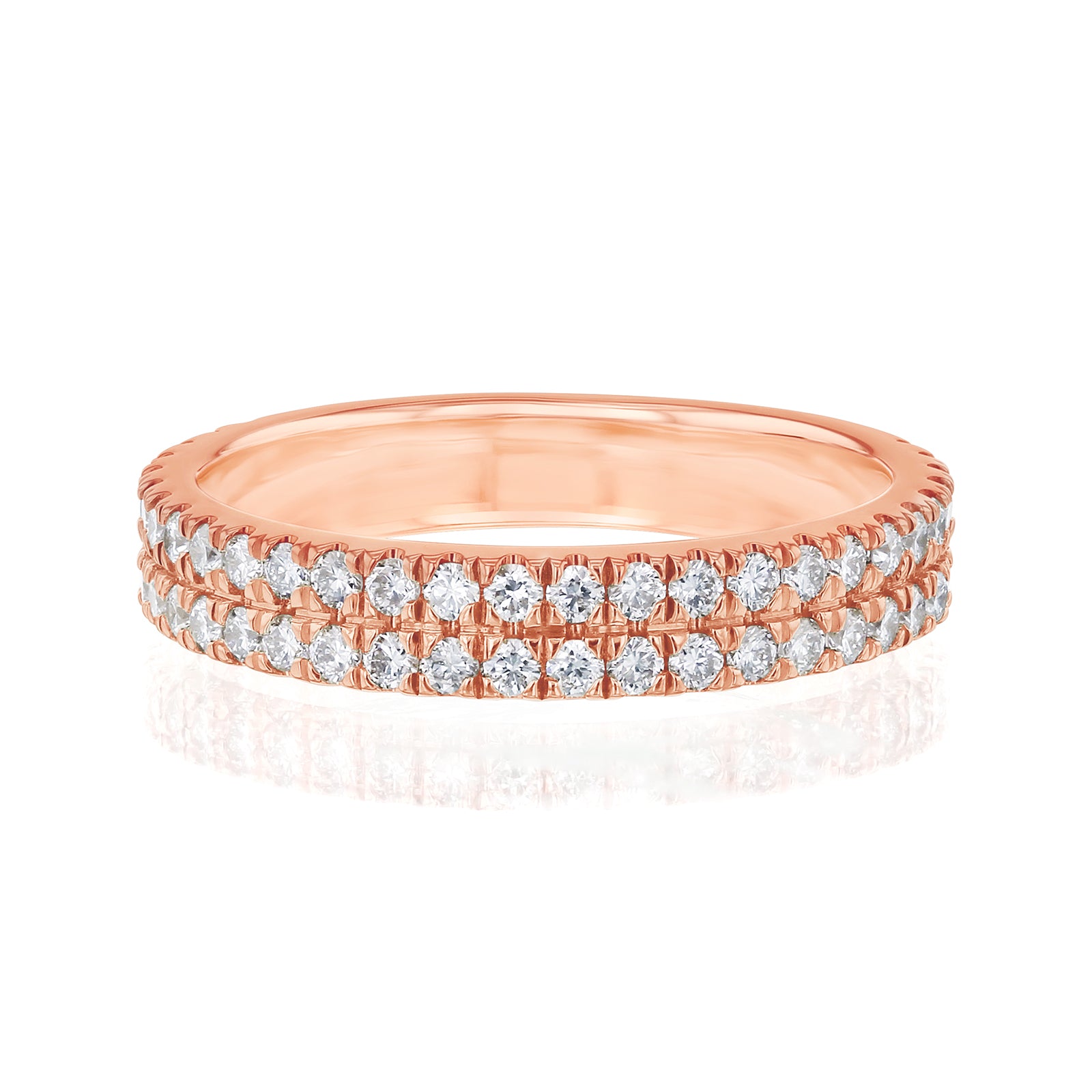 0.75 Carat Lab Grown Diamond Double Decked Barrie Ring