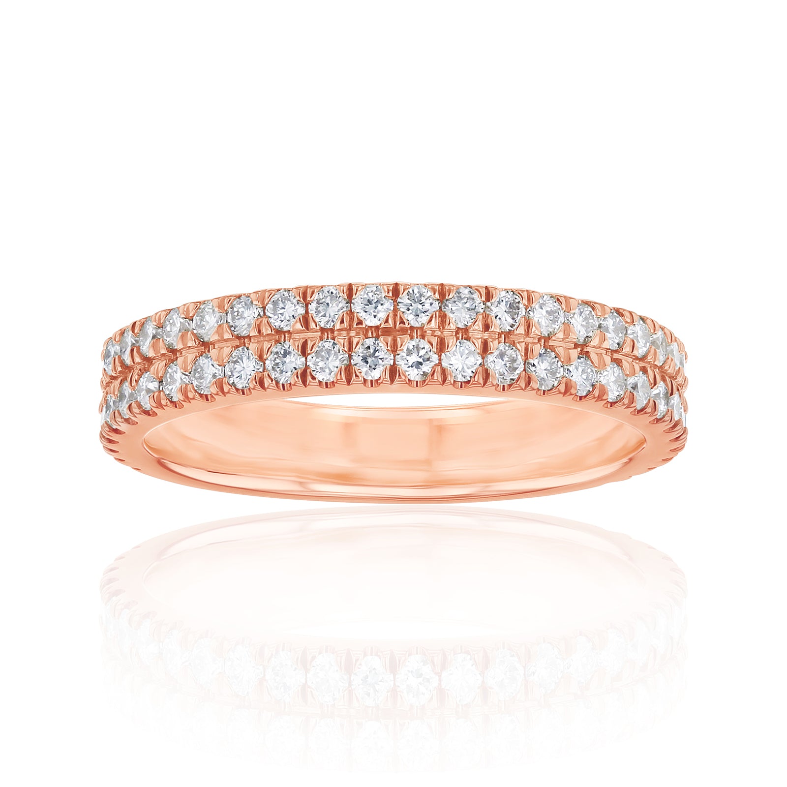 0.75 Carat Lab Grown Diamond Double Decked Barrie Ring
