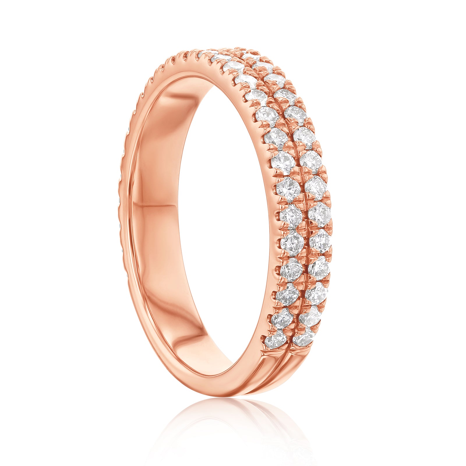 0.75 Carat Lab Grown Diamond Double Decked Barrie Ring