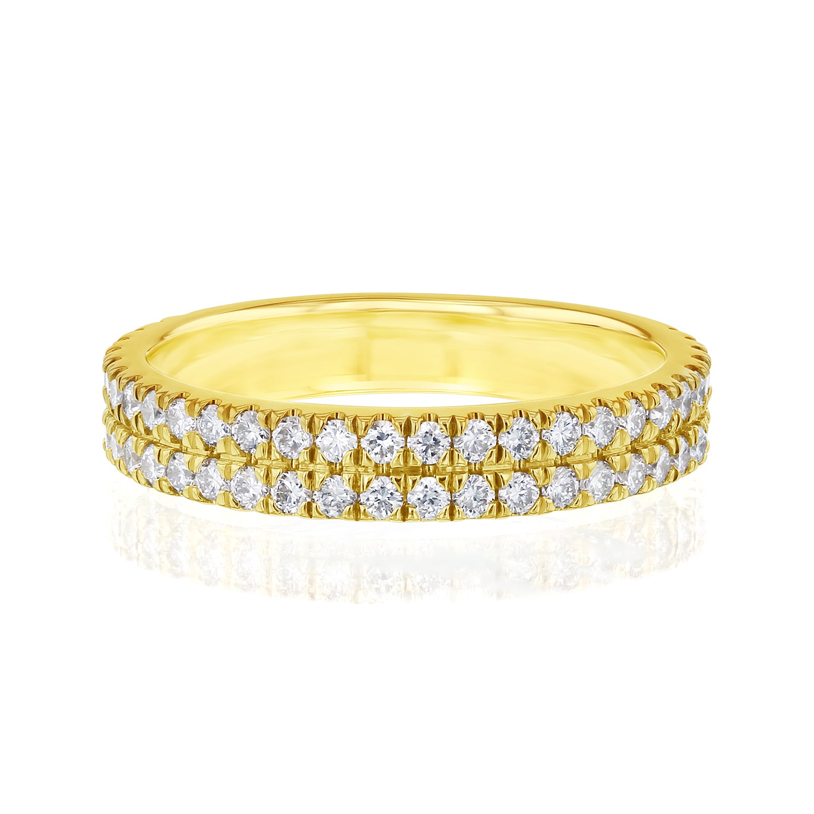 0.75 Carat Lab Grown Diamond Double Decked Barrie Ring