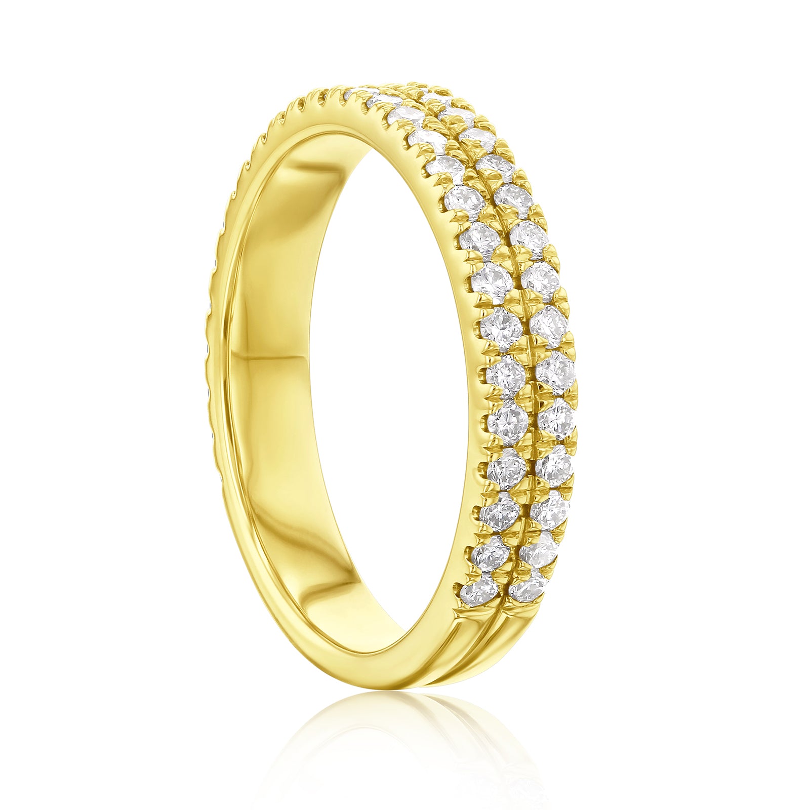0.75 Carat Lab Grown Diamond Double Decked Barrie Ring