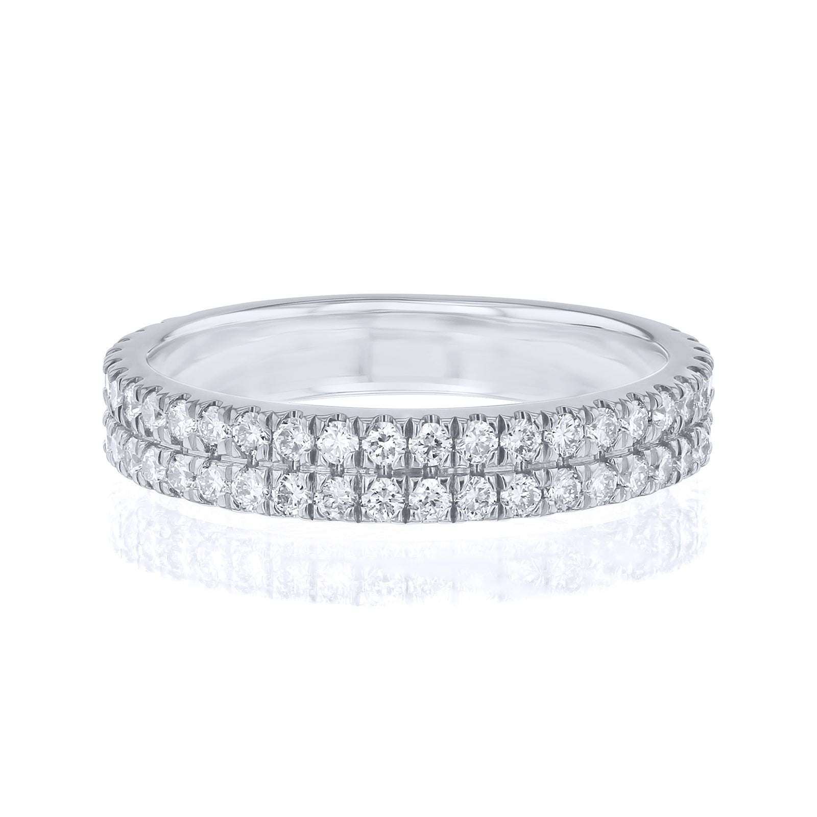 0.75 Carat Lab Grown Diamond Double Decked Barrie Ring