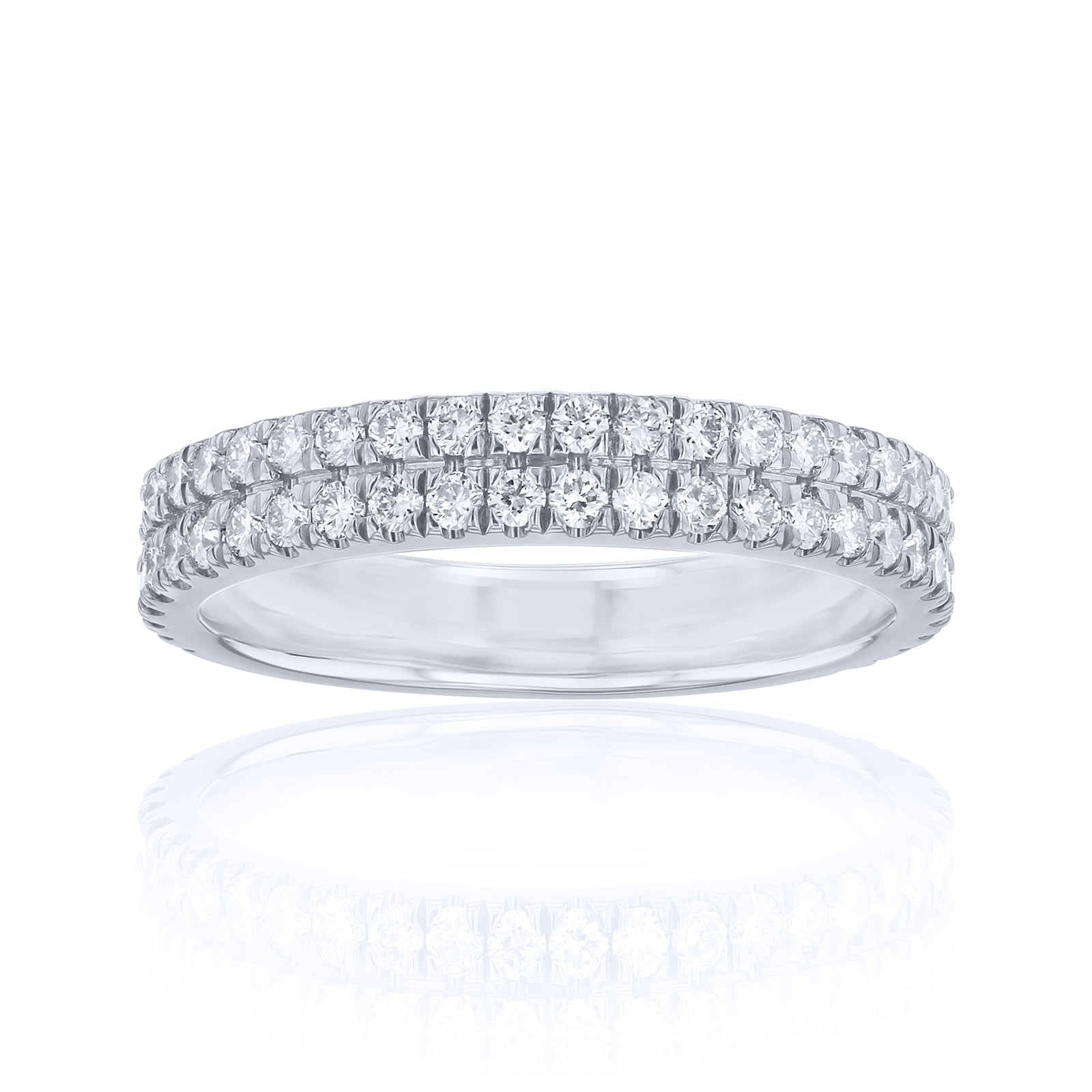 0.75 Carat Lab Grown Diamond Double Decked Barrie Ring