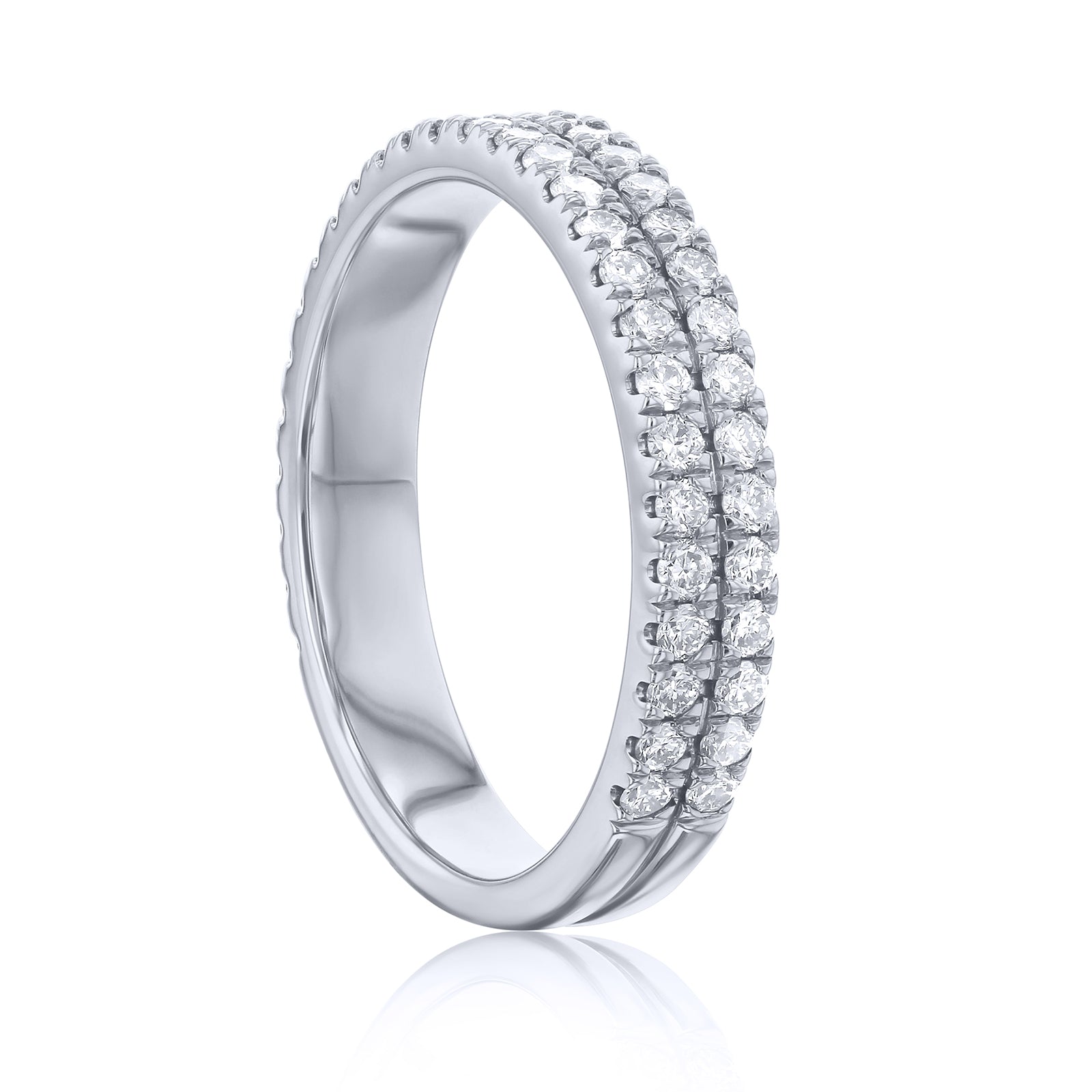0.75 Carat Lab Grown Diamond Double Decked Barrie Ring