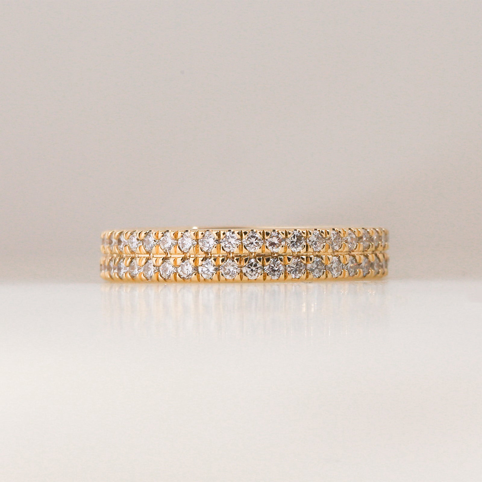 0.75 Carat Lab Grown Diamond Double Decked Barrie Ring