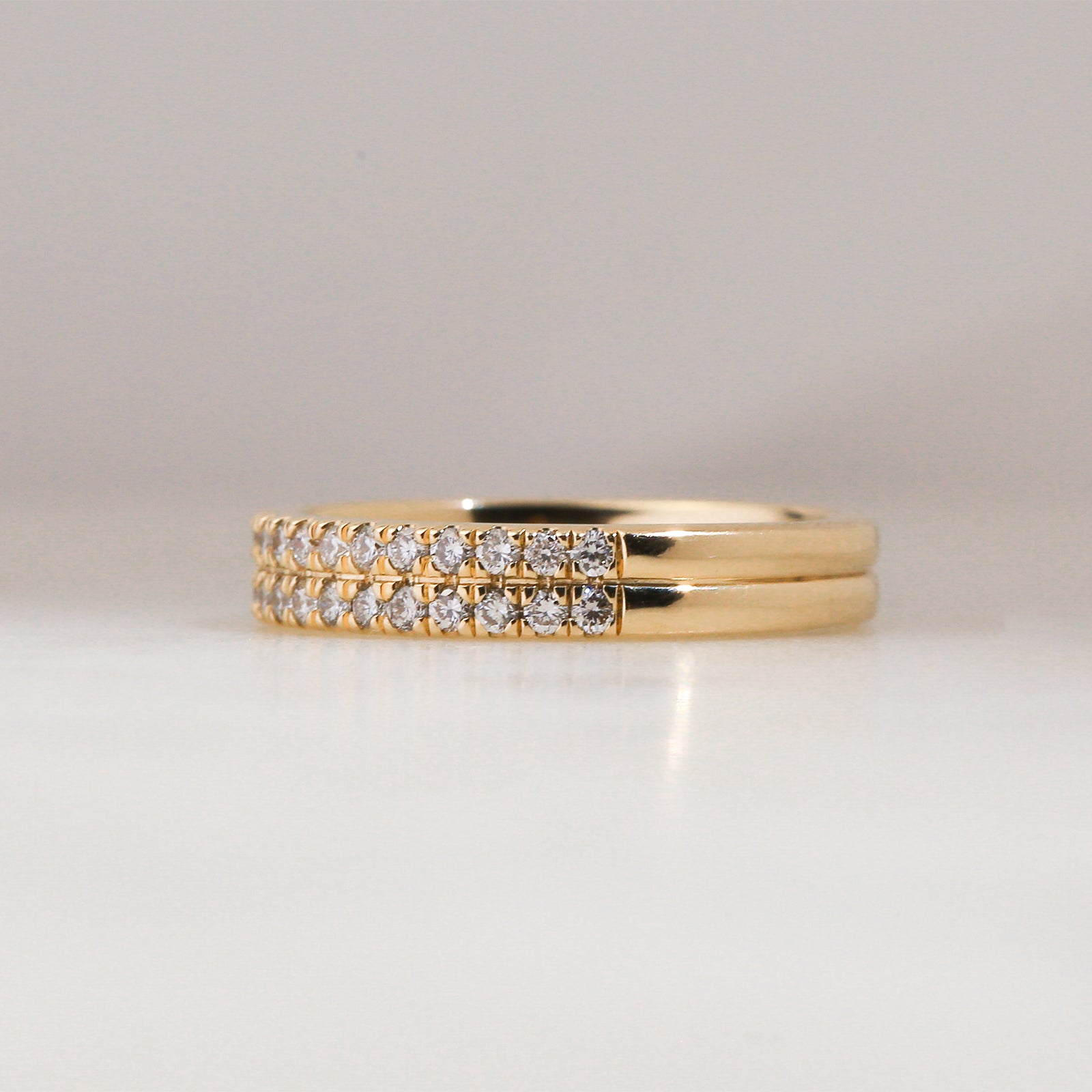 0.75 Carat Lab Grown Diamond Double Decked Barrie Ring