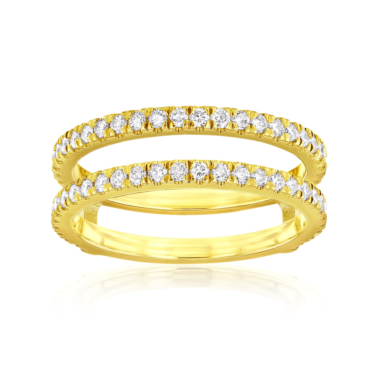 0.75 Carat Lab Grown Diamond Insert Guard Barlett Ring