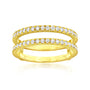 0.75 Carat Lab Grown Diamond Insert Guard Barlett Ring - yellow gold option