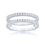 0.75 Carat Lab Grown Diamond Insert Guard Barlett Ring - white gold option