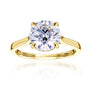 Kobelli Hidden Halo Mid-Height Engagement Ring (not too low not too high) - yellow gold option
