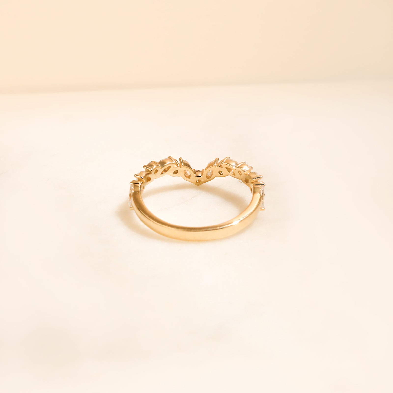 0.75 Carat Lab Grown Diamond Alternating Wishbone Aviana Ring