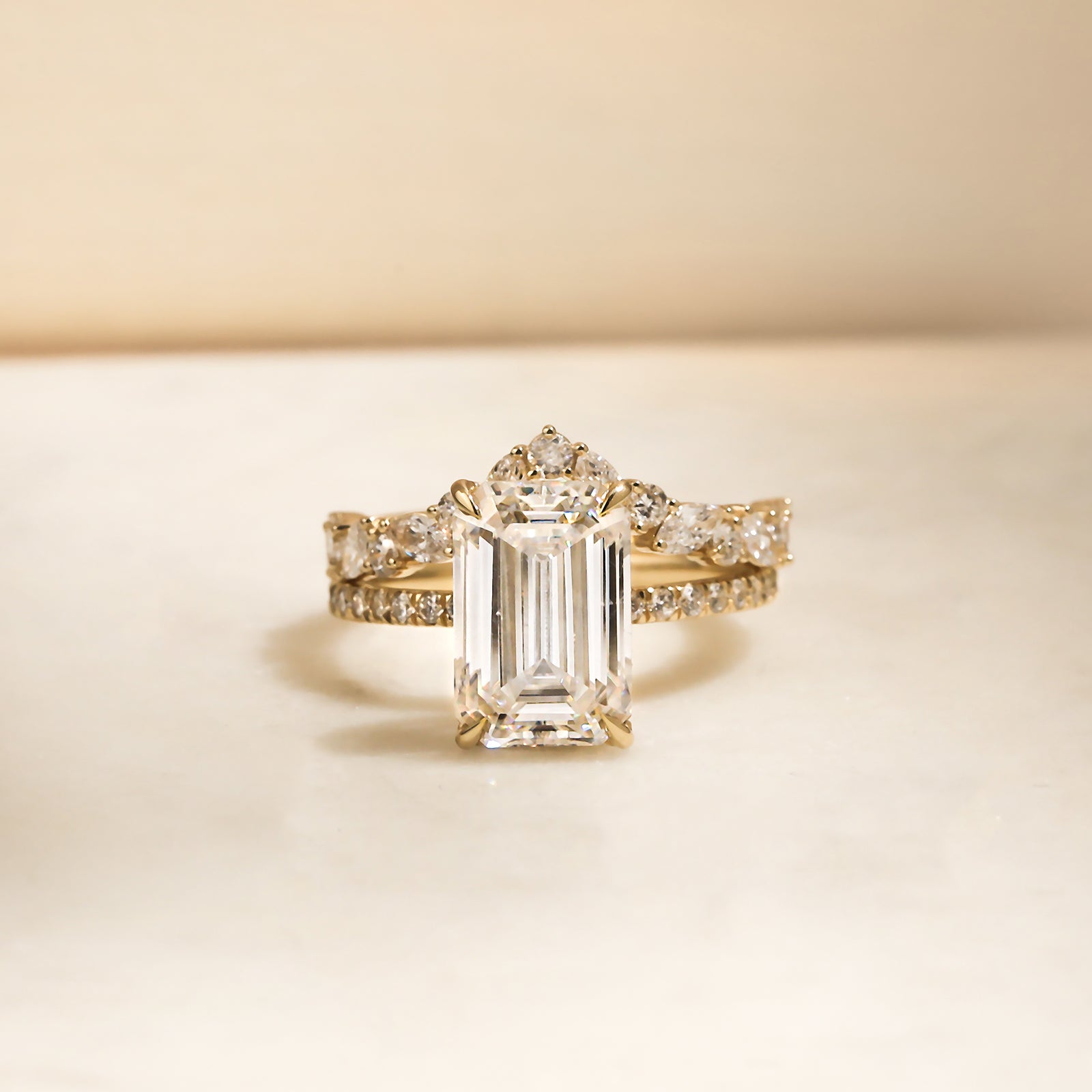0.75 Carat Lab Grown Diamond Alternating Wishbone Aviana Ring