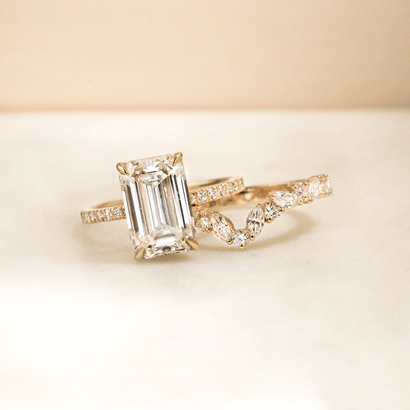 0.75 Carat Lab Grown Diamond Alternating Wishbone Aviana Ring