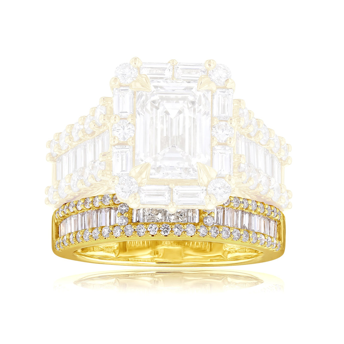Lab Grown Diamond Box Cluster Diva Ring