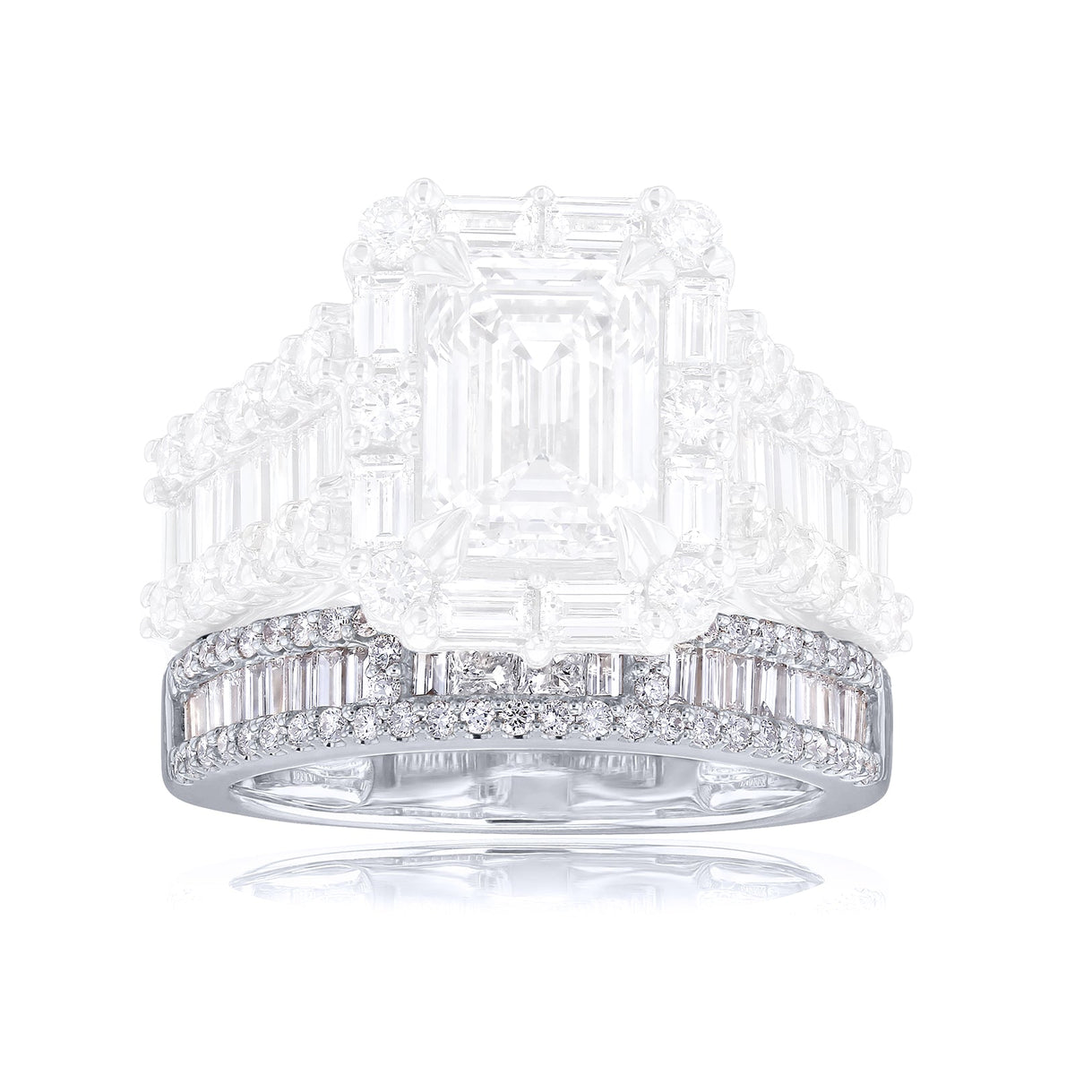 Lab Grown Diamond Box Cluster Diva Ring