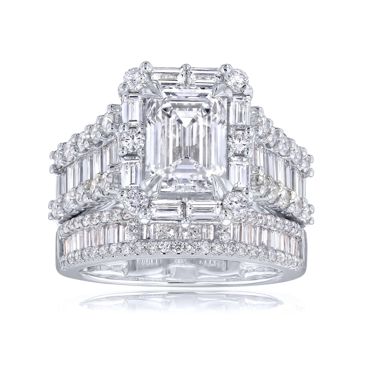 Lab Grown Diamond Box Cluster Diva Ring