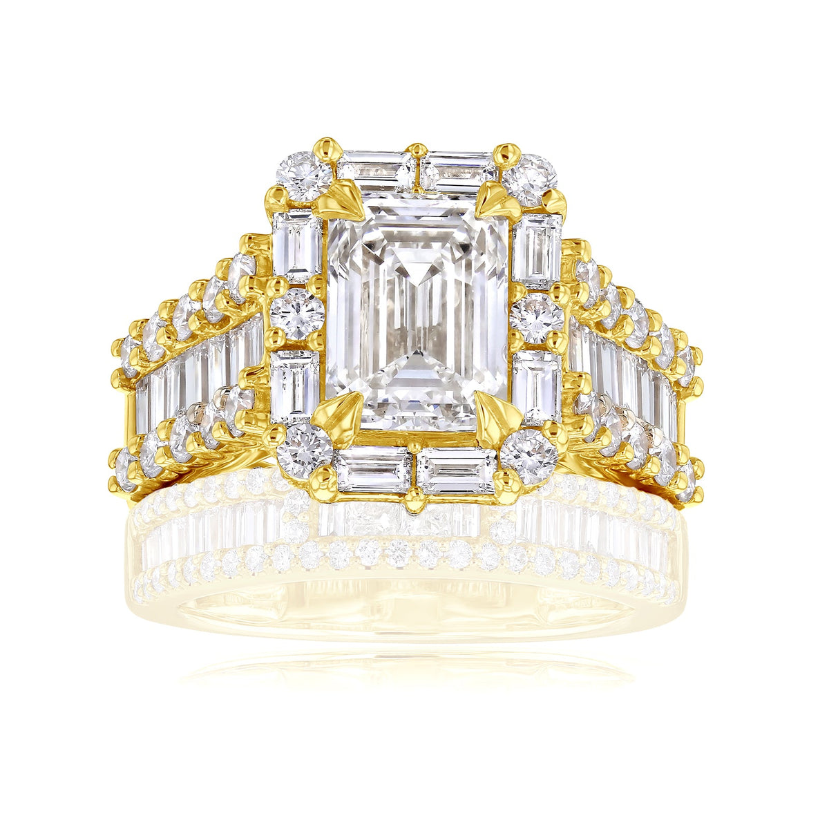 Lab Grown Diamond Box Cluster Diva Ring