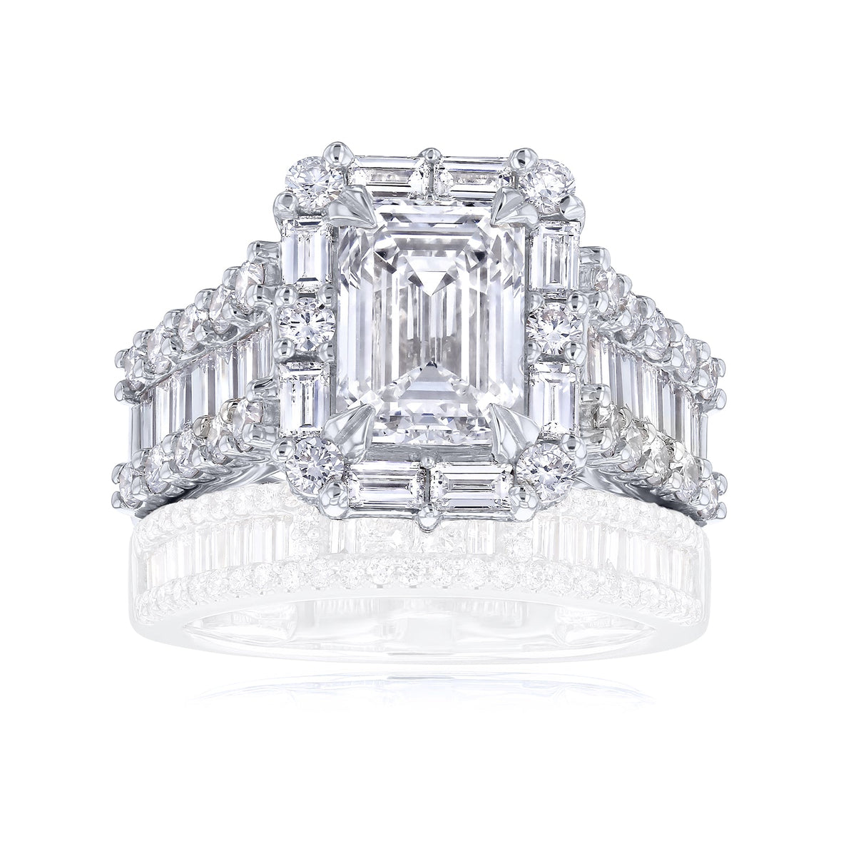 Lab Grown Diamond Box Cluster Diva Ring