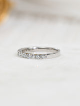 Classic semi eternity style in 14k White Gold