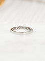 high polished white gold