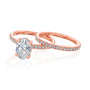 2.6 Carat Lab Grown Diamond Ori Bridal Set in Rose Gold - Set of 2 Rings