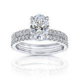 2.6 Carat Lab Grown Diamond Ori Bridal Set in White Gold