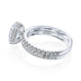 2.6 Carat Lab Grown Diamond Ori Bridal Set in White Gold - Stacked Side Angle