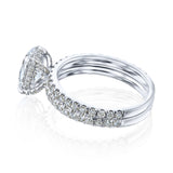 2.6 Carat Lab Grown Diamond Ori Bridal Set in White Gold - Stacked Side Angle