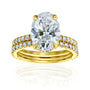 3.9 Carat Lab Grown Diamond Ori Bridal Set in Yellow Gold